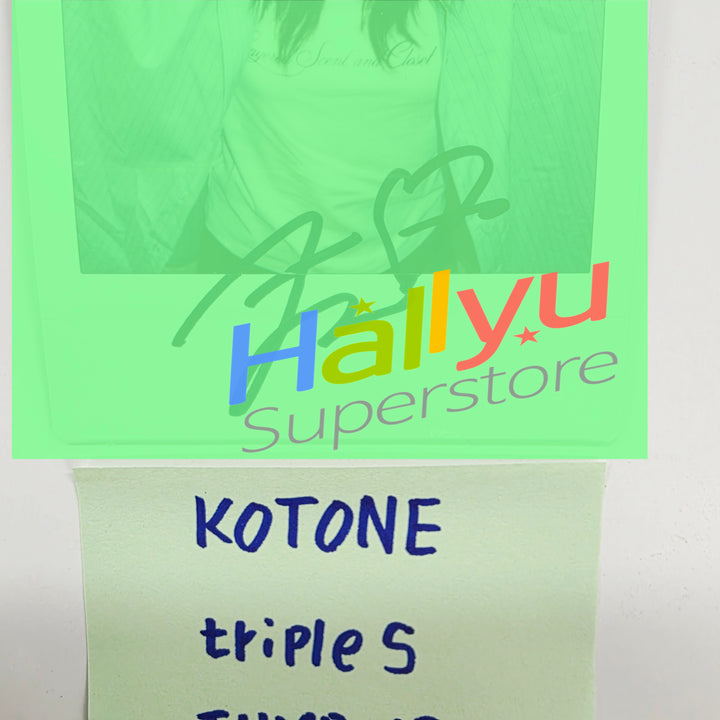 KOTONE (of tripleS) - Hand Autographed(Signed) Polaroid [26.07.24]