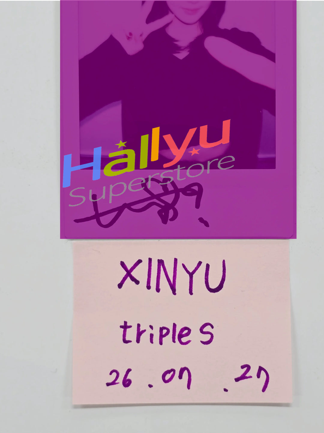 XINYU (of TripleS) - Hand Autographed(Signed) Polaroid [26.07.27]