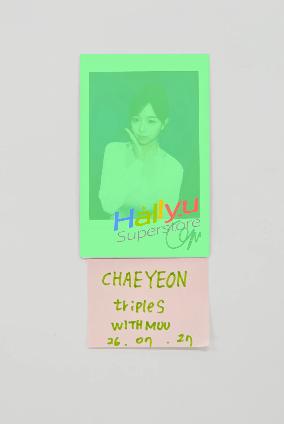 CHAEYEON (of TripleS) - Hand Autographed(Signed) Polaroid [26.07.27]