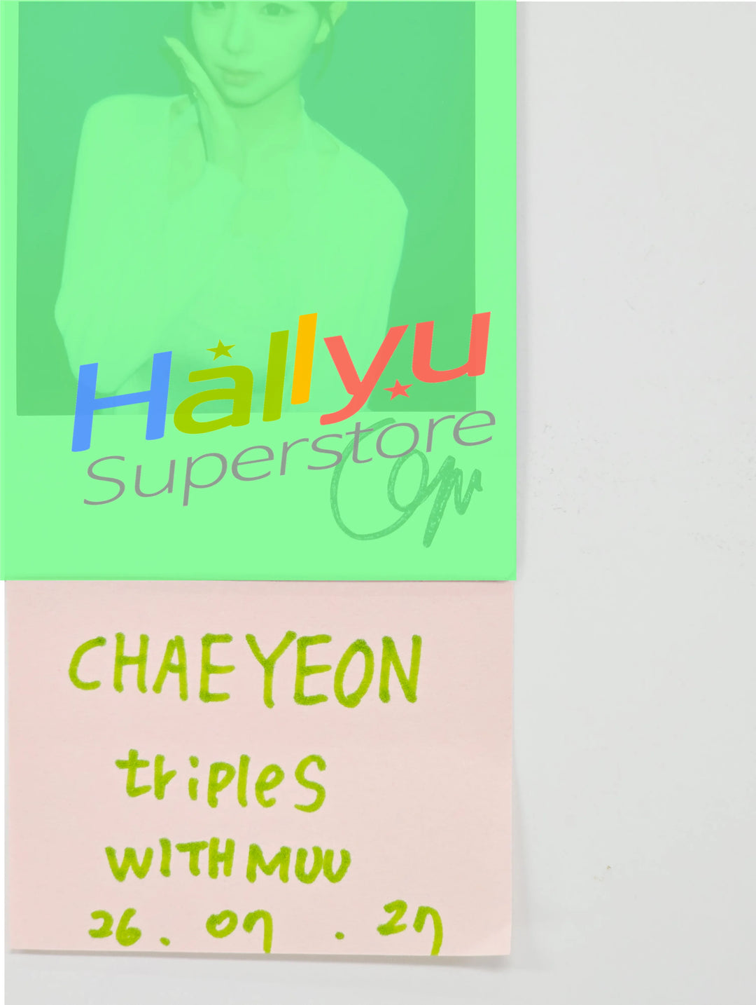 CHAEYEON (of TripleS) - Hand Autographed(Signed) Polaroid [26.07.27]