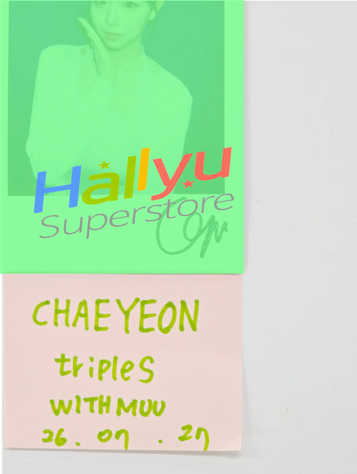 CHAEYEON (of TripleS) - Hand Autographed(Signed) Polaroid [26.07.27]