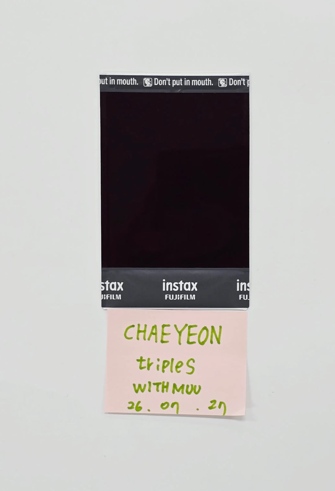 CHAEYEON (of TripleS) - Hand Autographed(Signed) Polaroid [26.07.27]