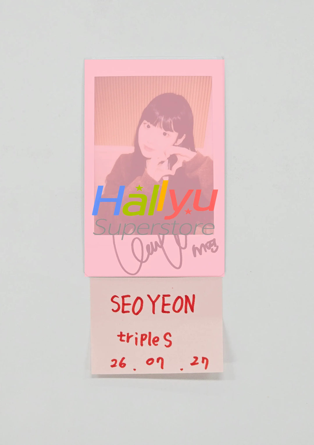 SEOYEON (of TripleS) - Hand Autographed(Signed) Polaroid [26.07.27]