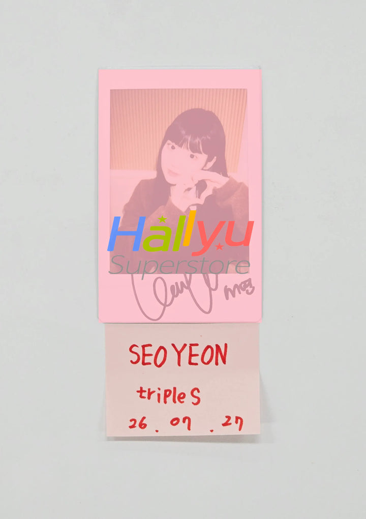 SEOYEON (of TripleS) - Hand Autographed(Signed) Polaroid [26.07.27]
