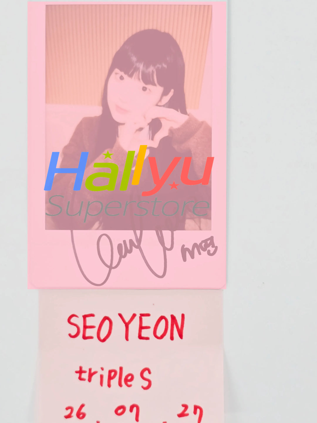 SEOYEON (of TripleS) - Hand Autographed(Signed) Polaroid [26.07.27]