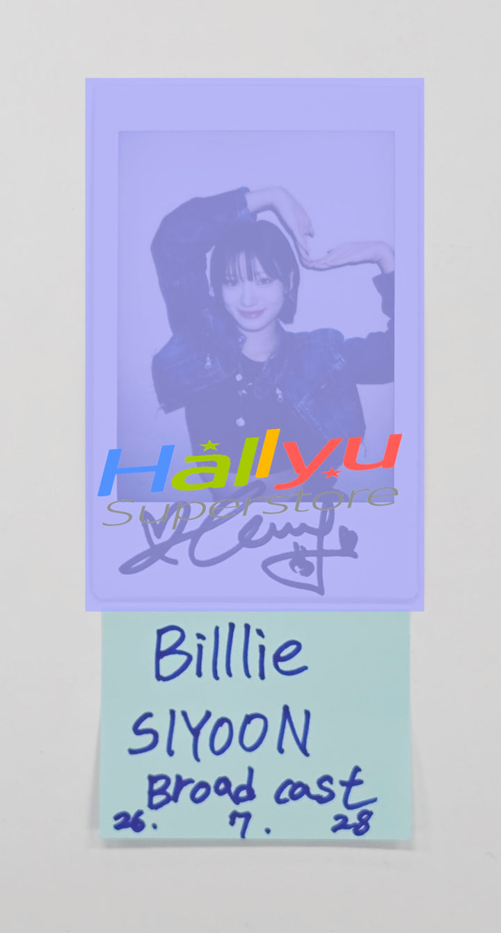 SIYOON (of Billlie) - Hand Autographed(Signed) Polaroid (1) [26.07.28]