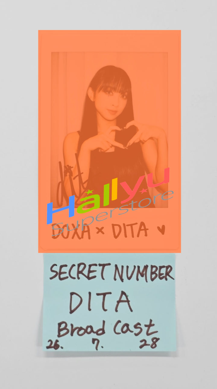 DITA (of SECRET NUMB) - Hand Autographed(Signed) Polaroid [26.07.28]