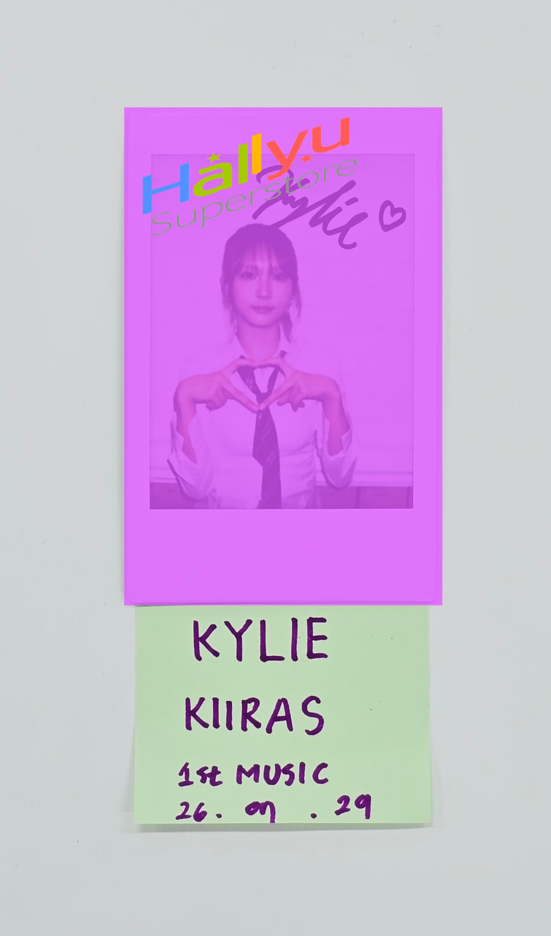 KYLIE (of KIIRAS) - Hand Autographed(Signed) Polaroid [26.07.29]
