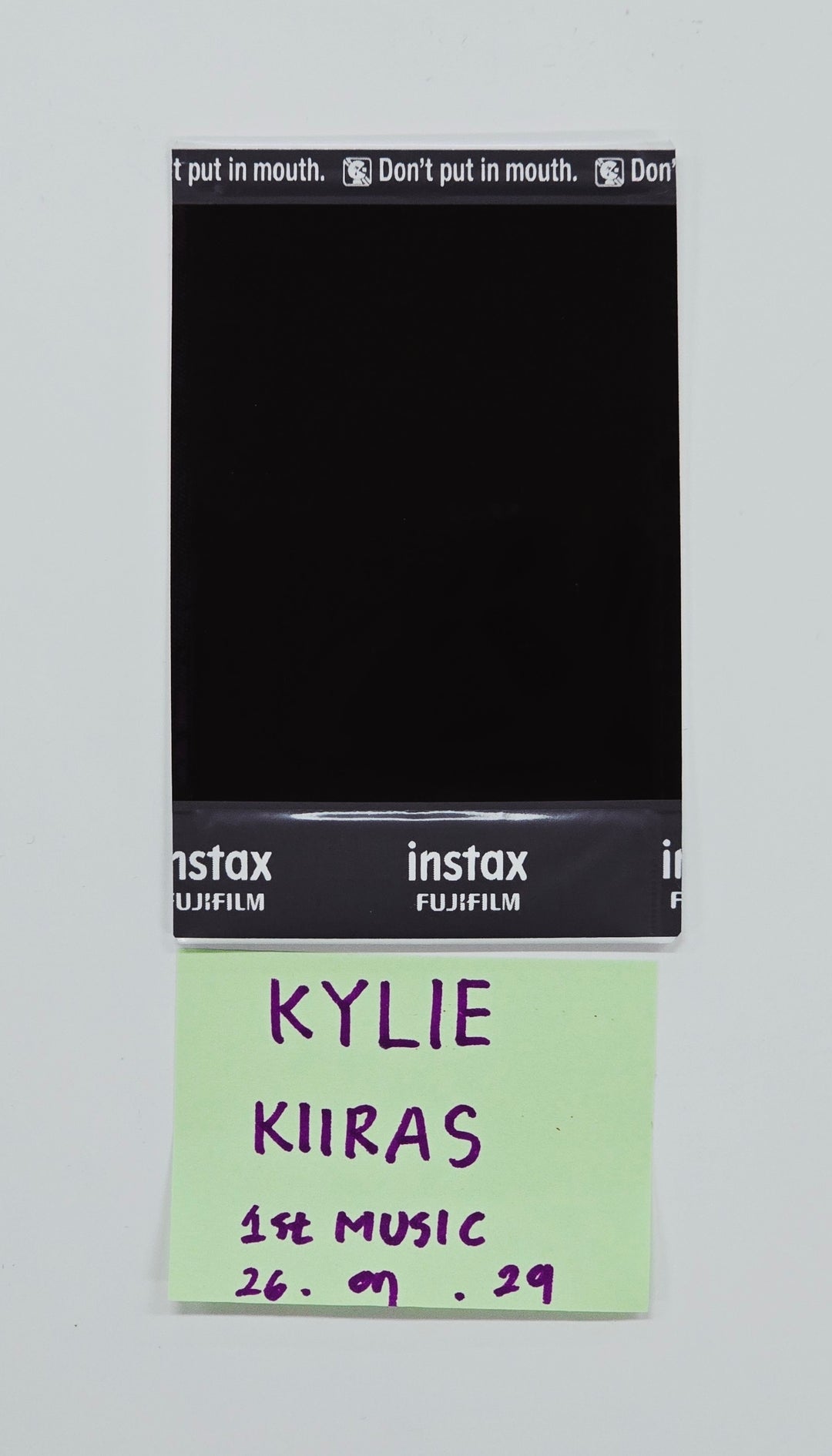KYLIE (of KIIRAS) - Hand Autographed(Signed) Polaroid [26.07.29]