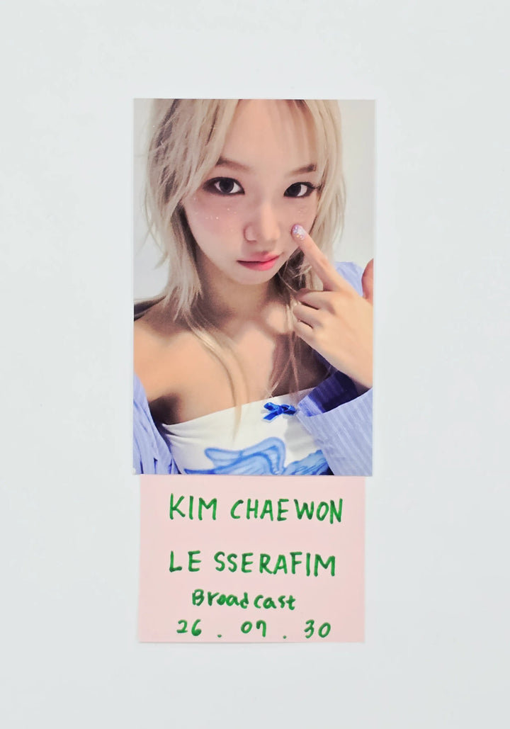 KIM CHAEWON (of LE SSERAFIM) "CRAZY" -  Broadcast Photocard [26.07.30]