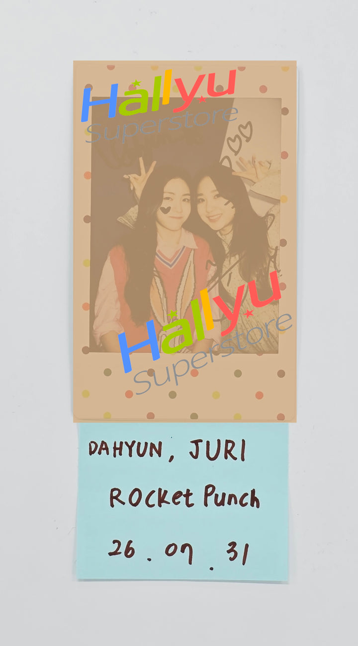 DAHYUN, JURI (of Rocket Punch) - Hand Autographed(Signed) Unit Polaroid [26.07.31]