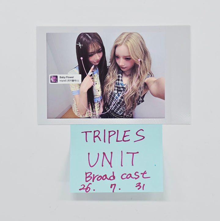 YOOYEON, XINYU (of tripleS) "LOVE&amp;POP" - Broadcast Polaroide type Unit Photocard [26.07.31]