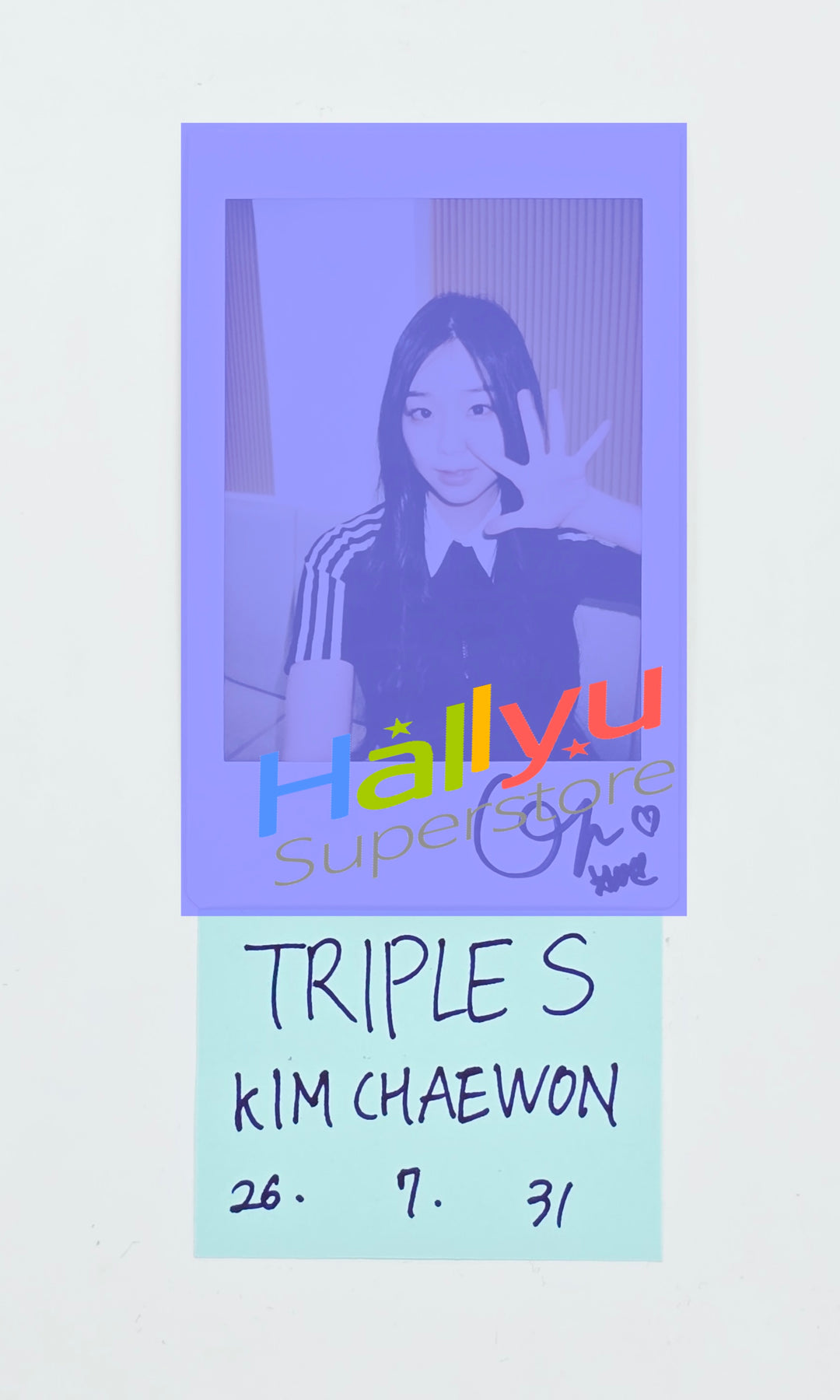 CHAEYEON (of TripleS) - Hand Autographed(Signed) Polaroid [26.07.31]