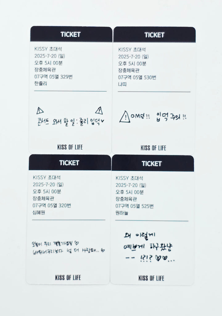 KISS OF LIFE "KISS ROAD" - Concert KISSY ZONE Day2 Photocard [26.08.03]