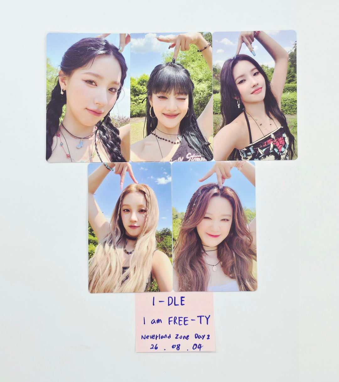 (g) I-DLE "I am FREE-TY" - 2023 (G)I-DLE WORLD TOUR Never Land Zone Day2 Photocard Set [26.08.04]