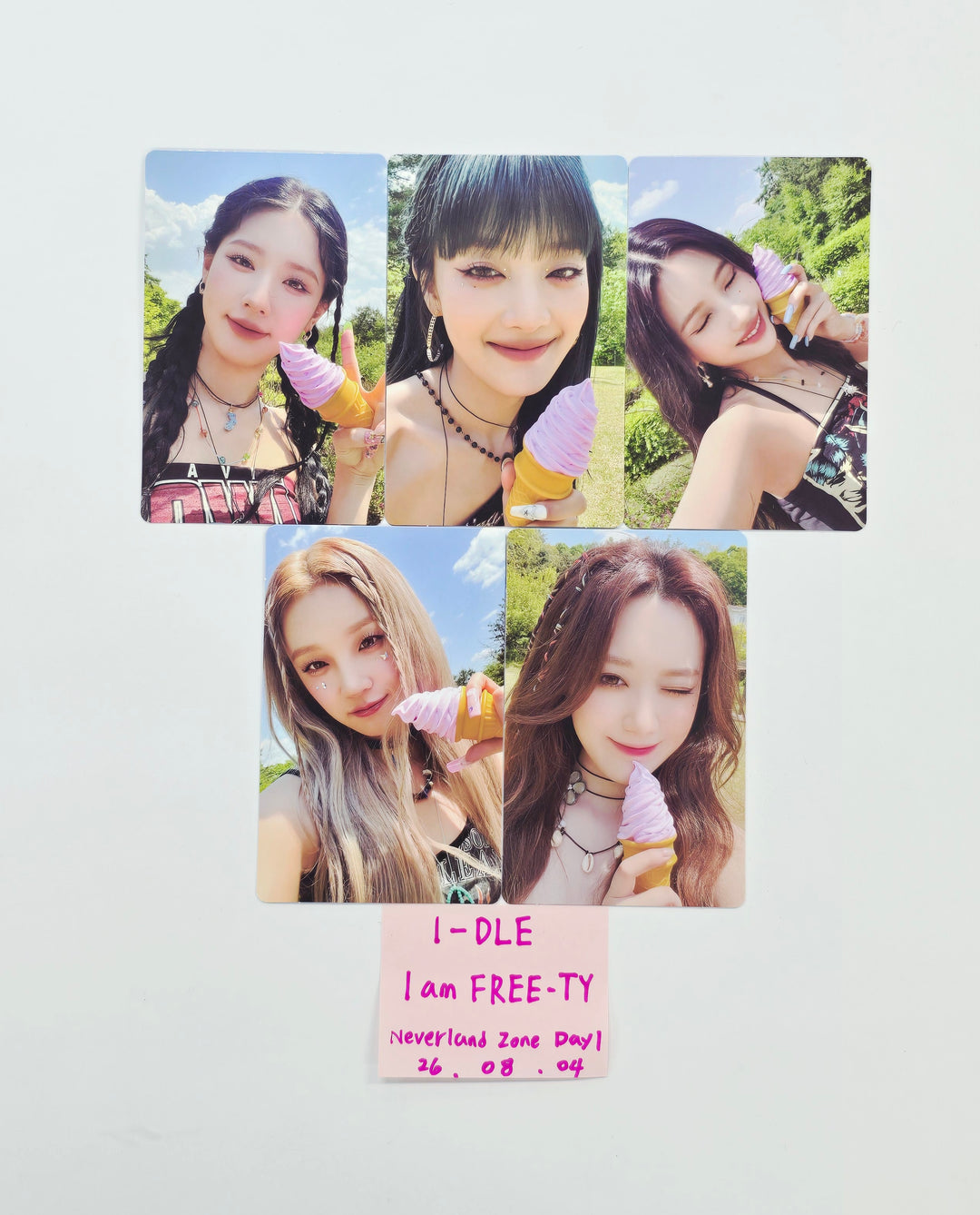 (g) I-DLE "I am FREE-TY" - 2023 (G)I-DLE WORLD TOUR Never Land Zone Day1 Photocard Set [26.08.04]