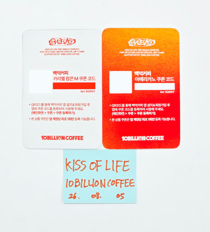 Kiss of Life - 10BILLION COFFEE Event Photocard [26.08.05]