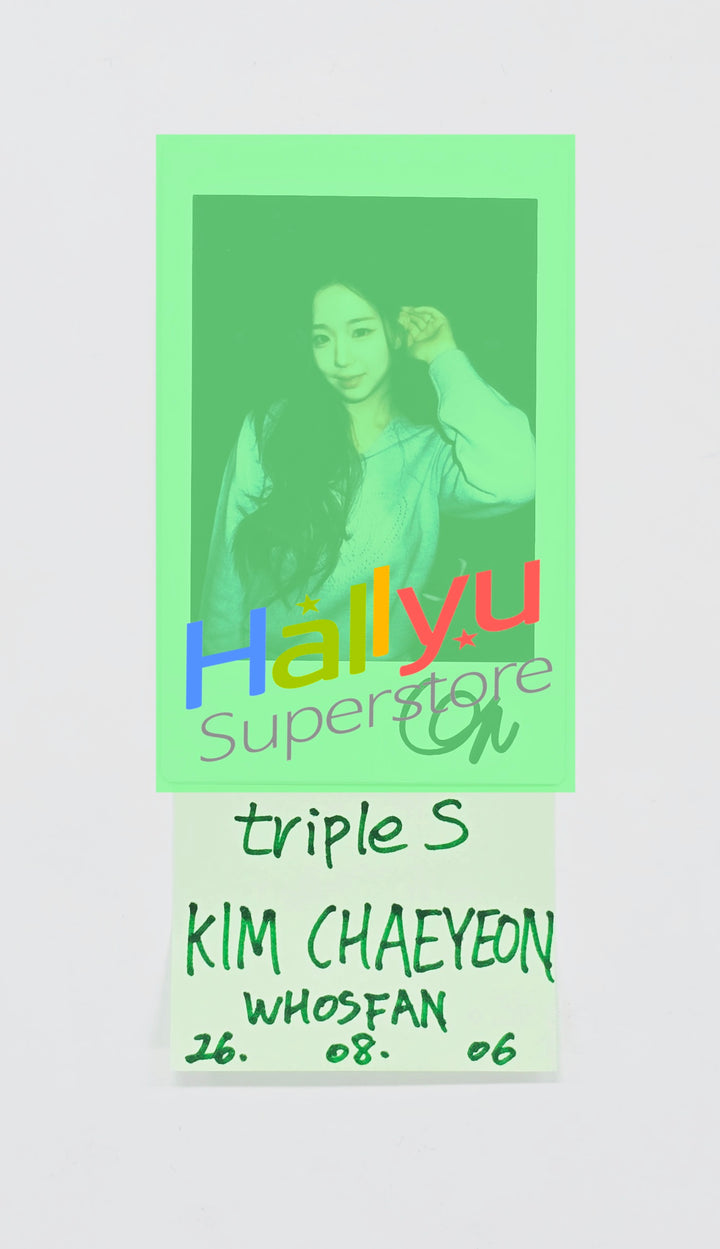 CHAEYEON (of TripleS) - Hand Autographed(Signed) Polaroid [26.08.06]