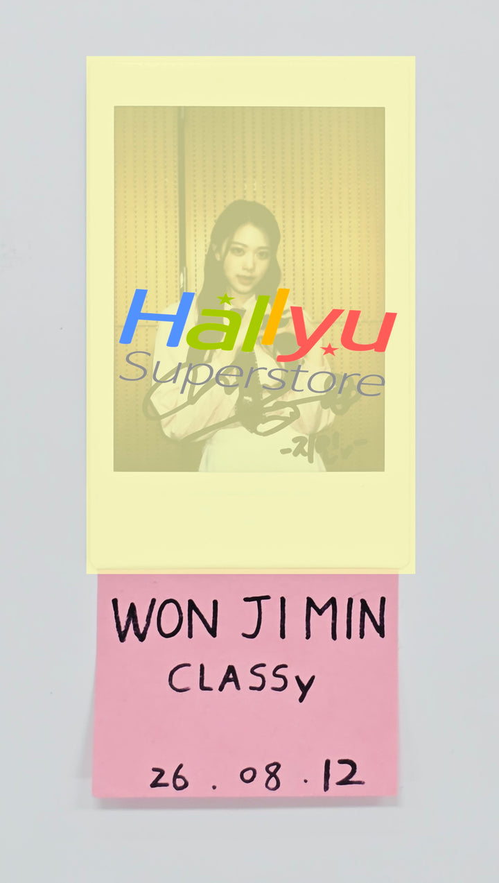 WON JIMIN (ofCLASS:y) - Hand Autographed(Signed) Polaroid [26.08.12]