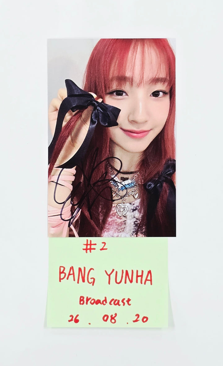 UNIS - Hand Autographed(Signed) Broadcast Photocard [26.08.20]