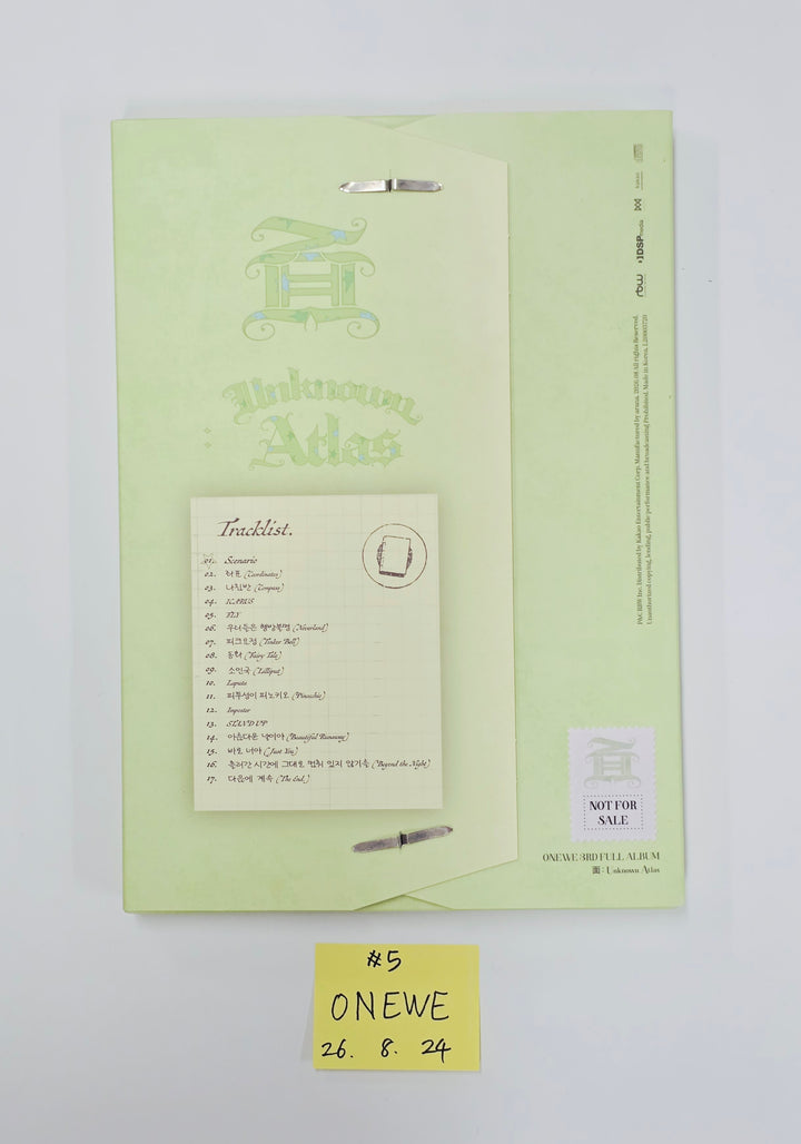 ONEWE "面 : Unknown Atlas" - Hand Autographed(Signed) Promo Album [26.08.24]
