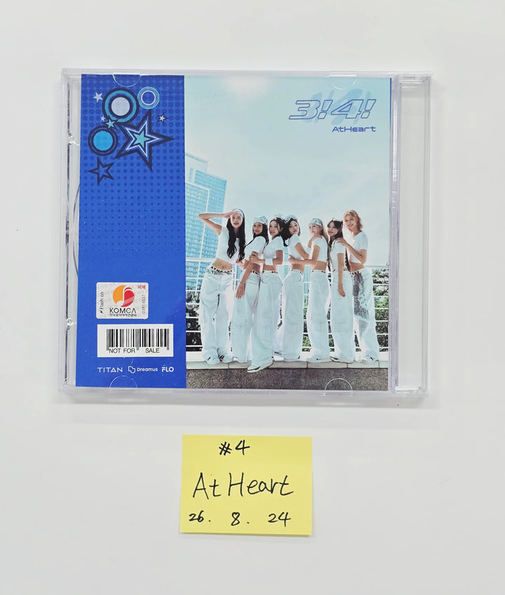 AtHeart "3!4!" - Hand Autographed(Signed) Promo Album [26.08.24]