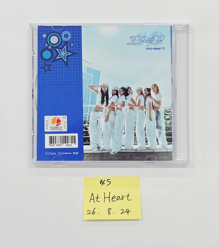 AtHeart "3!4!" - Hand Autographed(Signed) Promo Album [26.08.24]