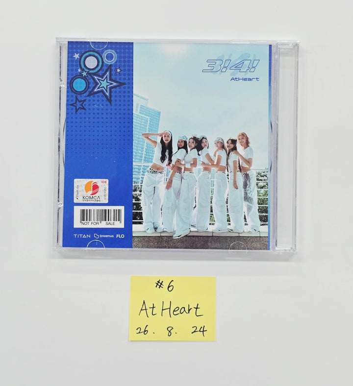 AtHeart "3!4!" - Hand Autographed(Signed) Promo Album [26.08.24]