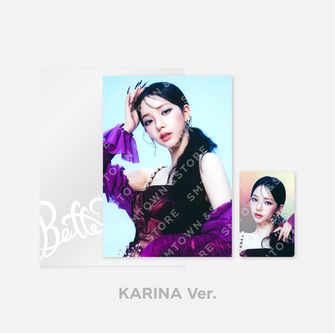Aespa - [Better Things] Official MD (4x6 Photo Set, Postcard + Hologram Photocard Set, A4 Photo Set) - HALLYUSUPERSTORE