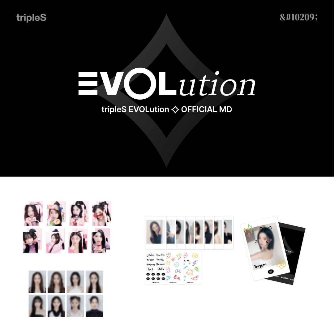TripleS - TripleS EVOLution Official MD (Postcard Set, ID Photo Set, Polaroid Type Photocard Set) - HALLYUSUPERSTORE
