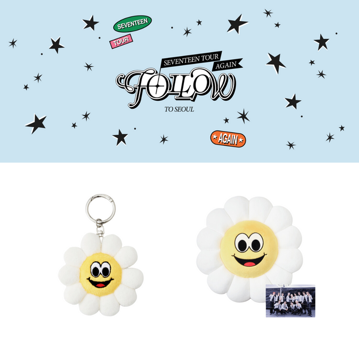 Seventeen - [Seventeen Tour Again - Follow to Seoul] Official MD (Chamoile Plush Keyring, Chamomile Cushion)