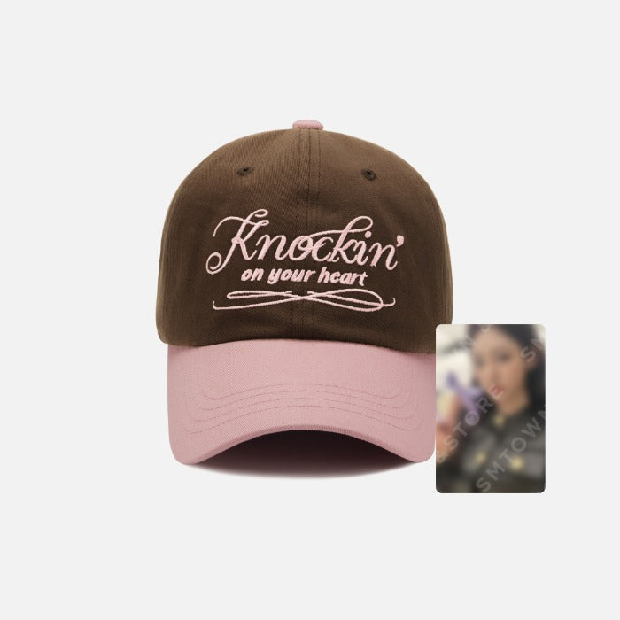 Aespa - "KNOCKIN On Your Heart" Official MD (Mirror Keyring, Ball Cap) - HALLYUSUPERSTORE