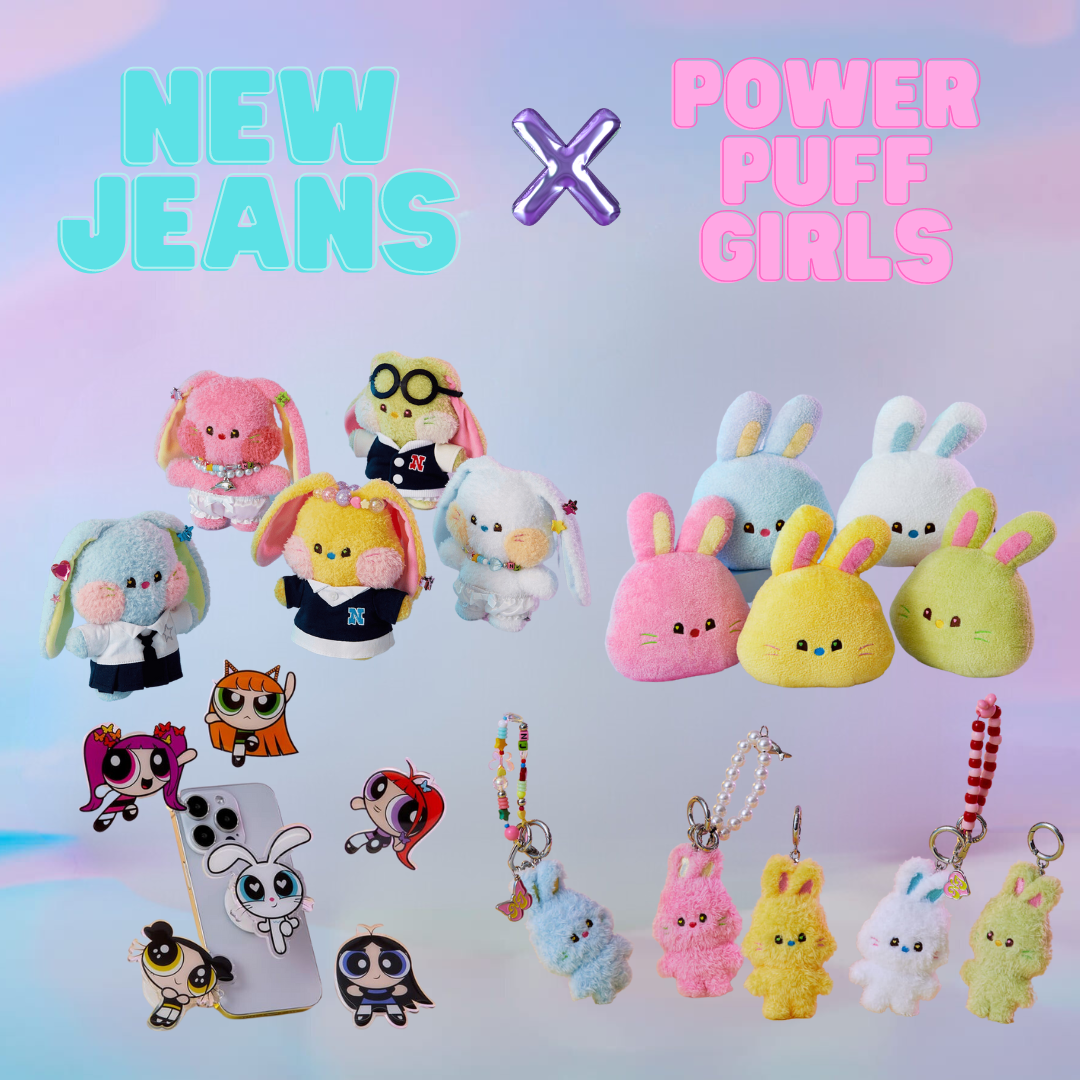 New Jeans - New Jeans x The Powerpuff Girls Official MD (Plush Doll, Doll Closet, Face Cushion, Doll Keyring, Smart Tok) [Restocked 8/30] - HALLYUSUPERSTORE