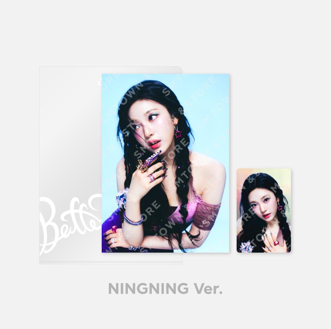 Aespa - [Better Things] Official MD (4x6 Photo Set, Postcard + Hologram Photocard Set, A4 Photo Set) - HALLYUSUPERSTORE