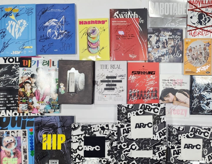 ARrC, Candy Shop, Eunbi, Yonite, Badvillain, Purple Kiss, Jueun, 8TURN, X:IN, DKB, MCND, EPEX - Hand Autographed(Signed) Promo Album [24.8.29] - HALLYUSUPERSTORE