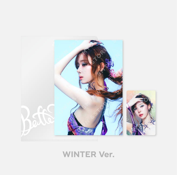 Aespa - [Better Things] Official MD (4x6 Photo Set, Postcard + Hologram Photocard Set, A4 Photo Set) - HALLYUSUPERSTORE