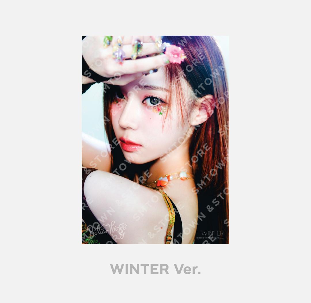 Aespa - [Better Things] Official MD (4x6 Photo Set, Postcard + Hologram Photocard Set, A4 Photo Set) - HALLYUSUPERSTORE