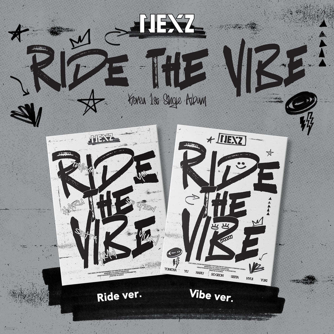 NEXZ - 1st Single Album "Ride the Vibe" [Random / Set] - HALLYUSUPERSTORE