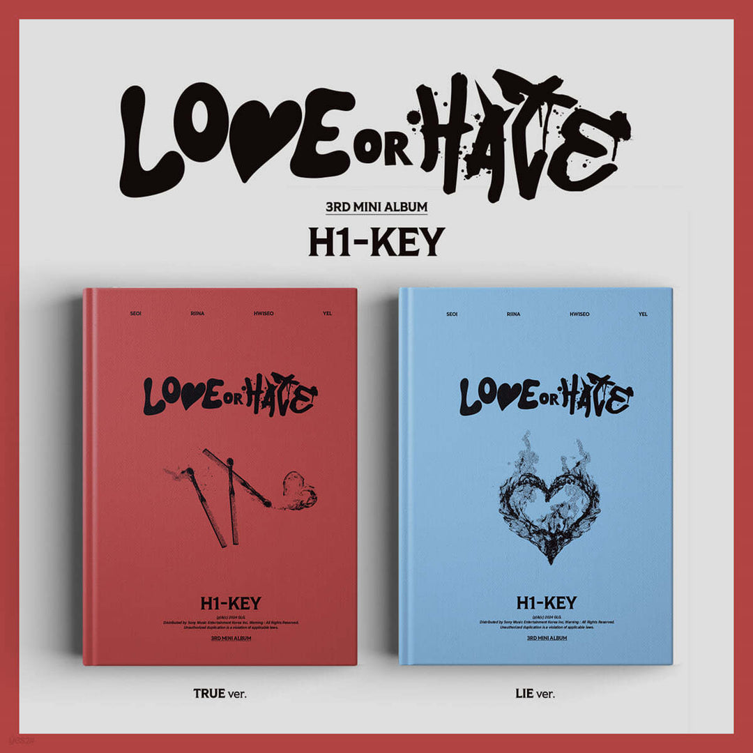 H1-KEY - 3rd Mini Album "LOVE or HATE" [Random / Set] - HALLYUSUPERSTORE