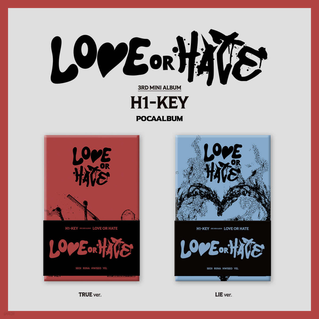 H1-KEY - 3rd Mini  Album "LOVE or HATE" [POCAALBUM Ver.] [Random / Set] - HALLYUSUPERSTORE