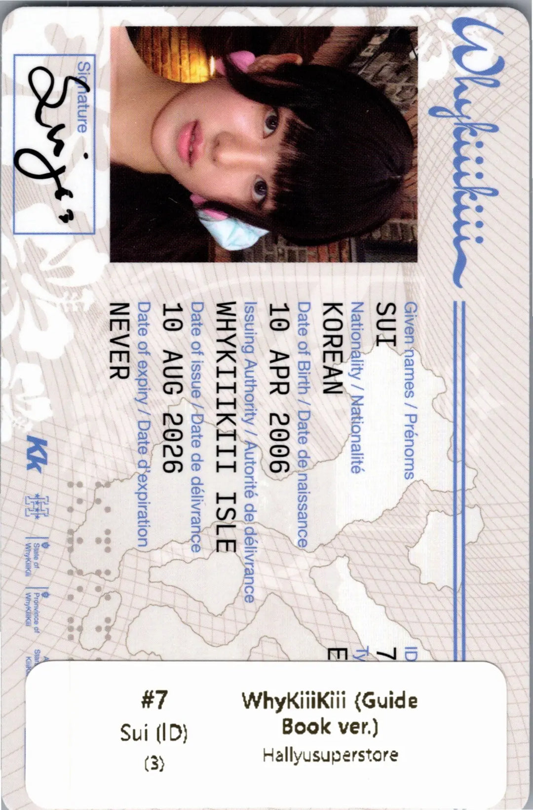 KiiiKiii "WhyKiiiKiii" - Official Photocard (GUIDE BOOK, SUMMER ISSUE VER.) [26.08.21]