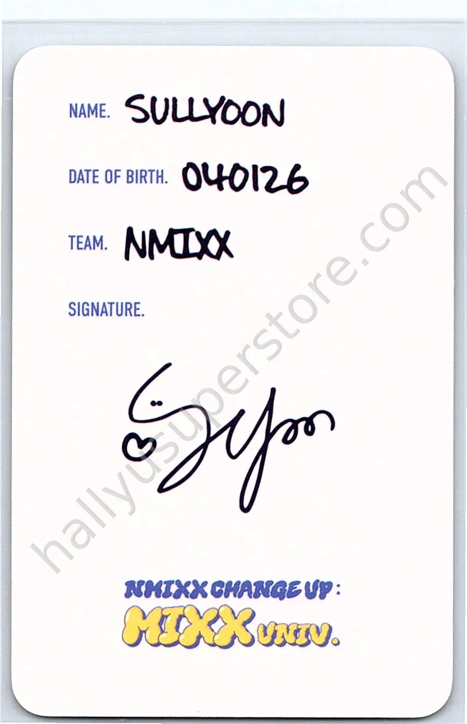 NMIXX - Sullyoon - NMIXX CHANGE UP : MIXX UNIVERSITY lanyard