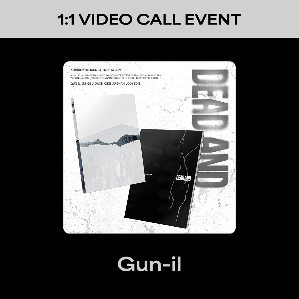 [Xdinary Heroes] [VIDEO CALL EVENT - Gun-il] 8TH Mini Album DEAD AND (Photobook ver.)