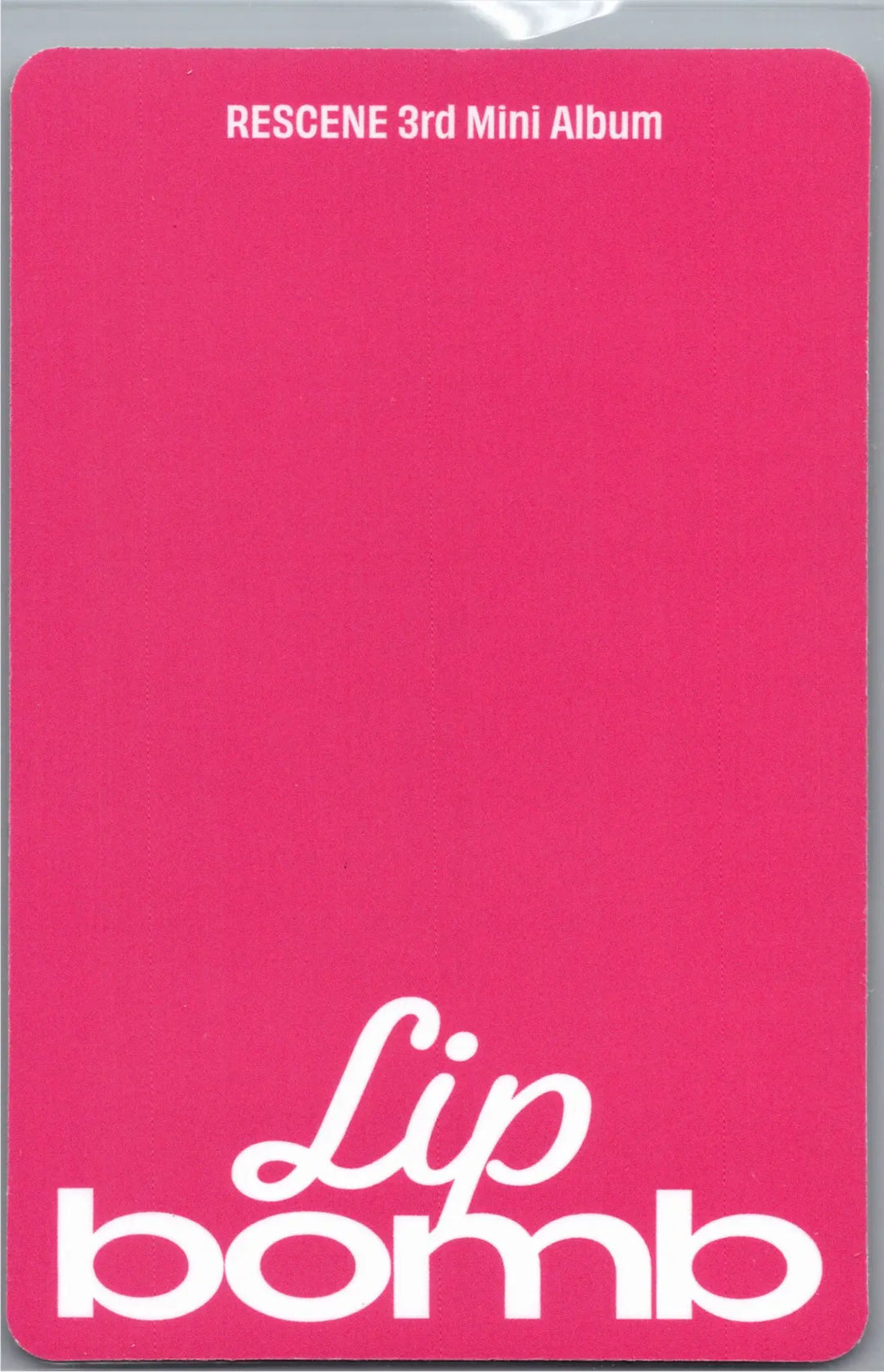 RESCENE "Lip bomb" - Official Photocard (QR)(Photocard Ver.) [26.07.24]