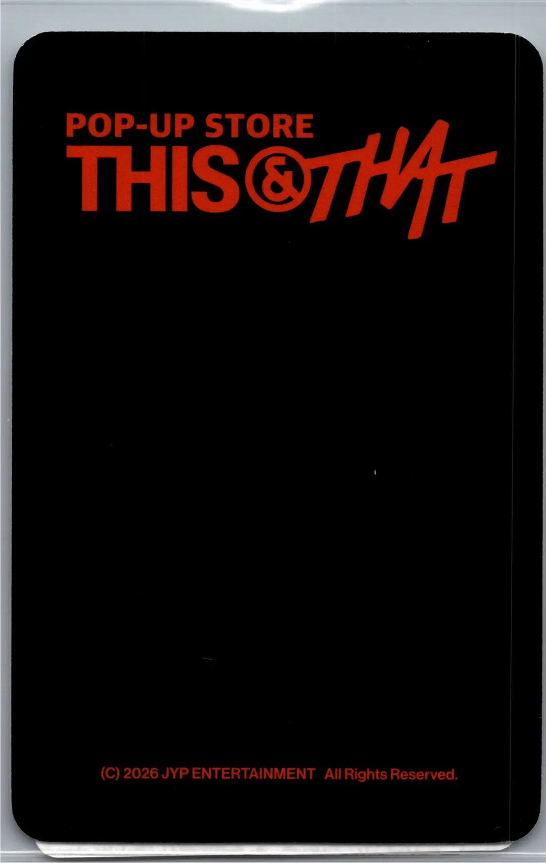 Stray Kids "THIS &amp; THAT" - POP-UP Store Offciail MD Event Photocard [26.08.10]