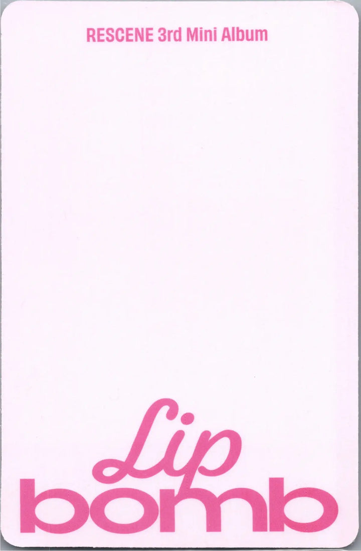 RESCENE "Lip bomb" - Official Photocard (QR)(Photocard Ver.) [26.07.24]