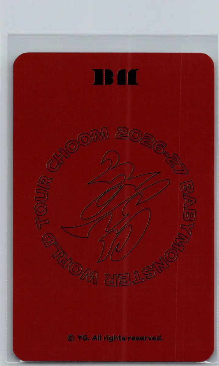BABYMONSTER -"2026-27 BABYMONSTER WORLD TOUR" [CHOOM] Pop-Up Store Random Trading Photocard (2) [26.06.22]