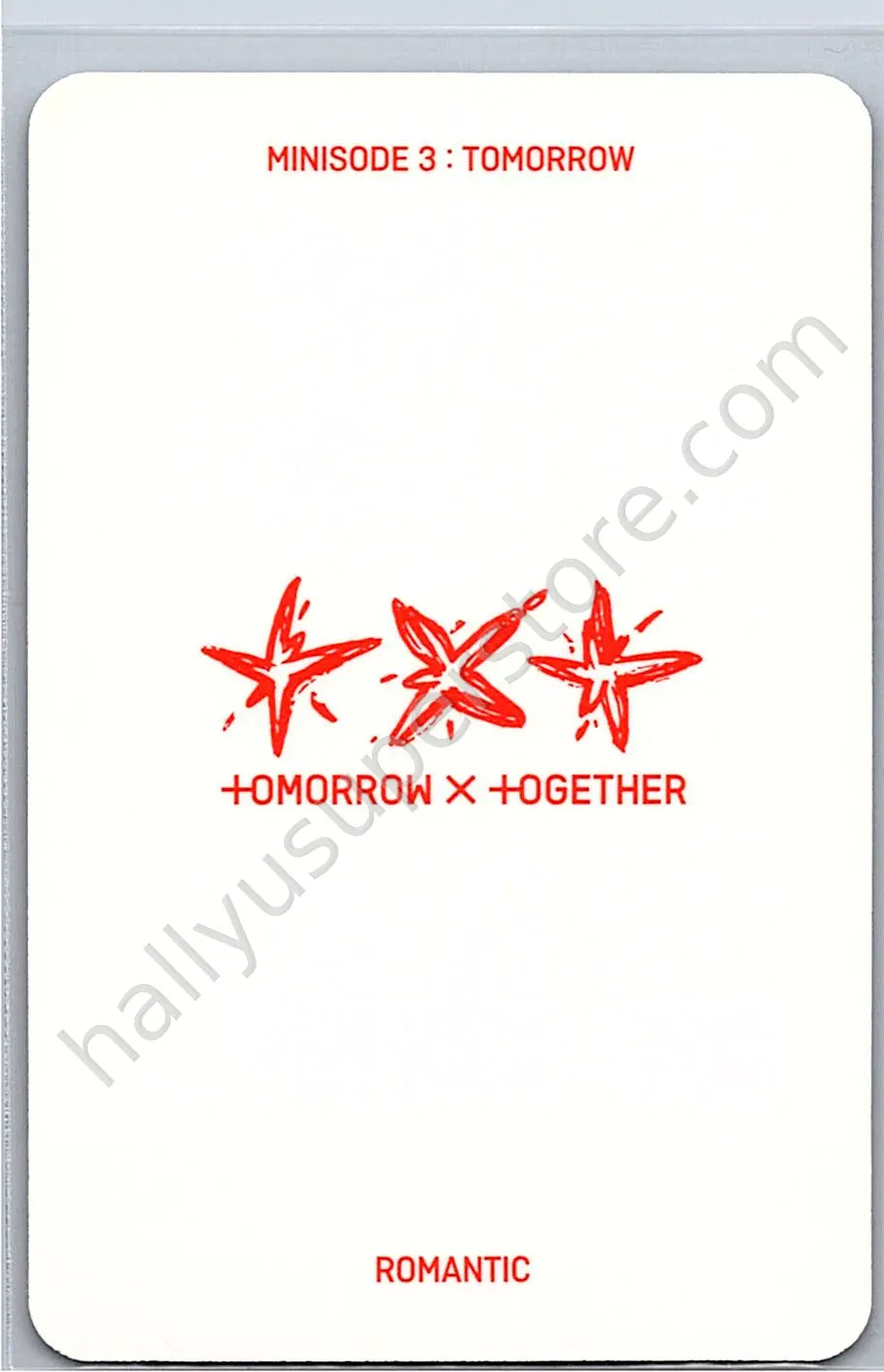 TOMORROW X TOGETHER - Soobin - Minisode 3: Tomorrow album photocard romantic version