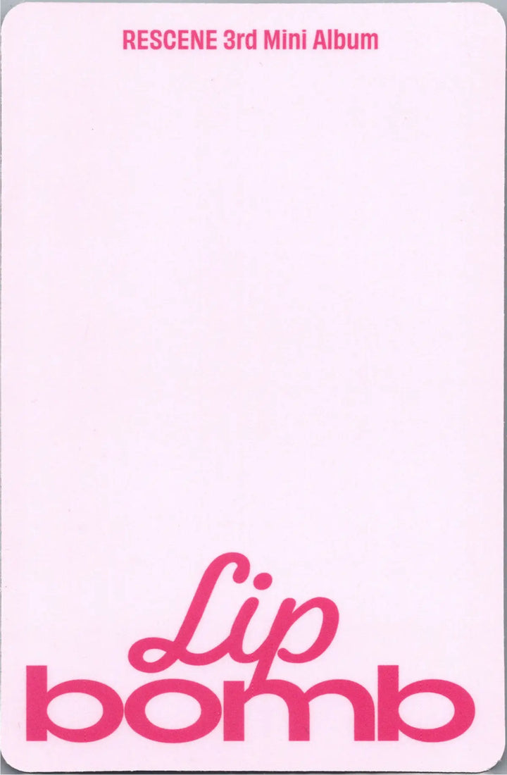 RESCENE "Lip bomb" - Official Photocard (QR)(Photocard Ver.) [26.07.24]