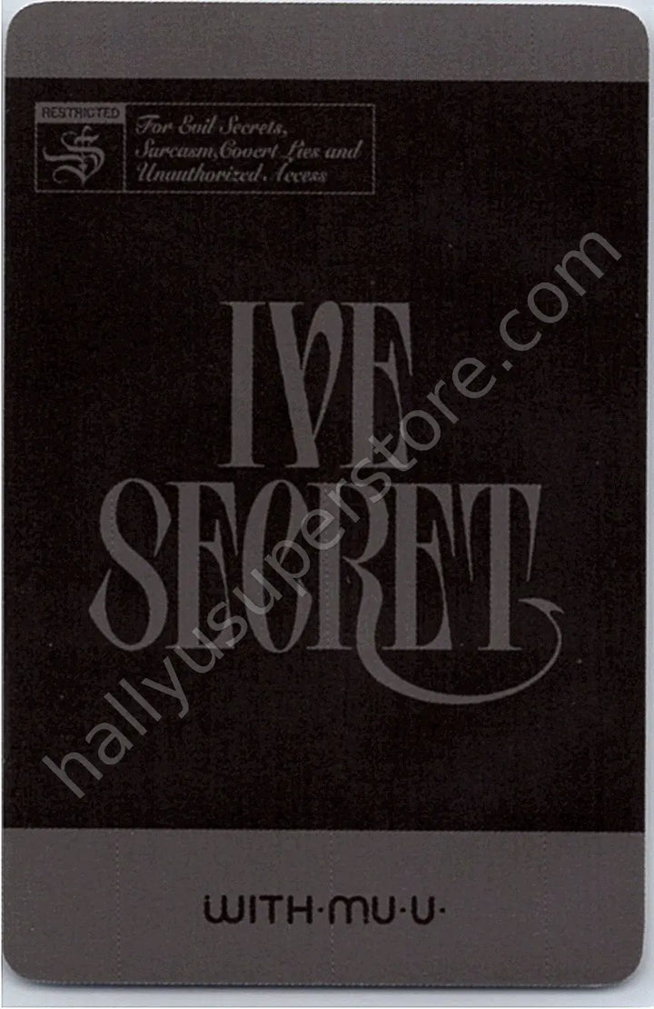 IVE - Rei - IVE SECRET B version lucky draw (LD) polaroid round 4 withmuu